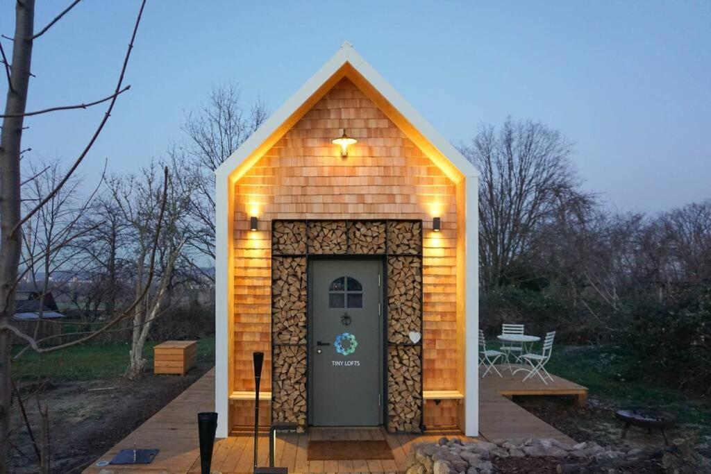 Tiny Haus Auf Idyllischem Grundstueck Im Rittergut Villa Klipphausen Luaran gambar