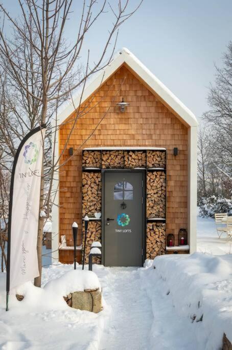 Tiny Haus Auf Idyllischem Grundstueck Im Rittergut Villa Klipphausen Luaran gambar